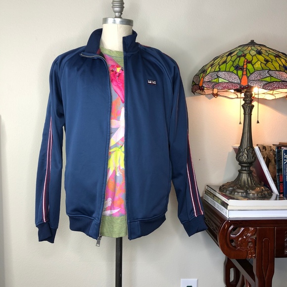 Ben Sherman Side Stripe Track Jacket Bomber Fleece - Picture 3 of 8